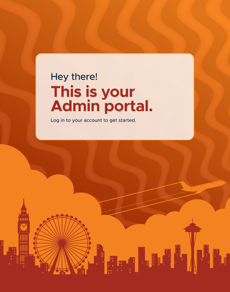 login page banner